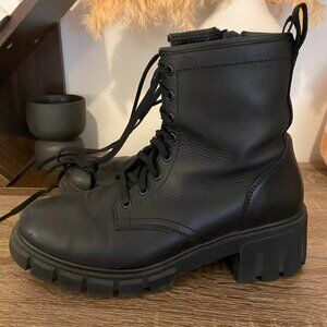 Thursday Boot Company Women's Coda High Heel Zip-Up Boot Black 8.5